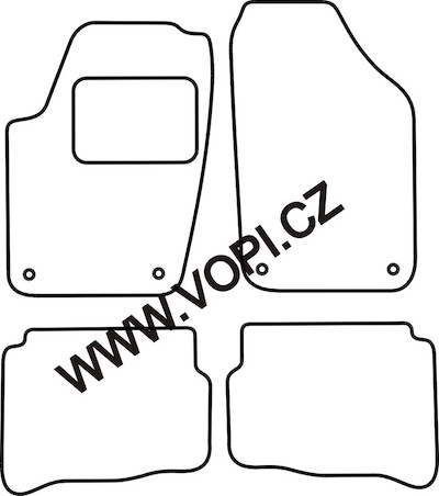 Autokoberce Seat Cordoba 2002 - 2004 Perfectfit (4228)